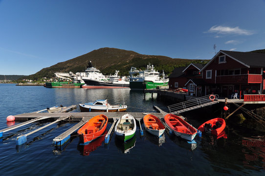 Fosnavag Norway / Fosnavag is a small fishing city in the municipality of Heroy in Norway.