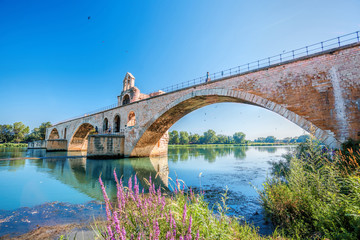 Avignon old bridge in Provence, France - 117088817