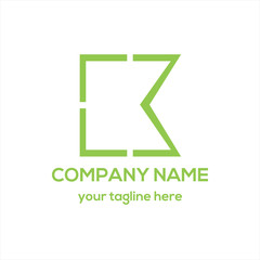 Letter B Typography Logo vector