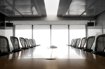 ..Table boardroom with chair in morning / meeting associate