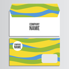 Envelopes. Summer olympic games. Colors of Brazil. Corporate ide