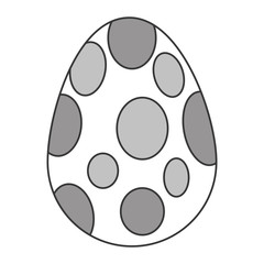 flat design easter egg icon vector illustration