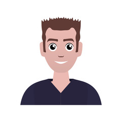 Male avatar concept represented by man icon. Isolated and flat illustration