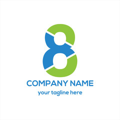 Number 8 Logo Vector