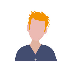 Male avatar concept represented by man icon. Isolated and flat illustration