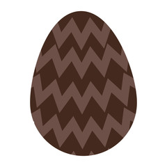 flat design easter egg icon vector illustration