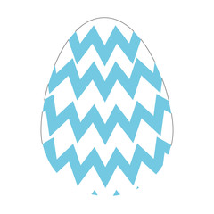 flat design easter egg icon vector illustration