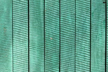 background of green fence boards