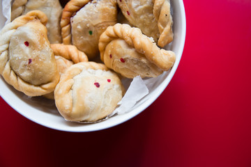 Thai signature homemade curry puff