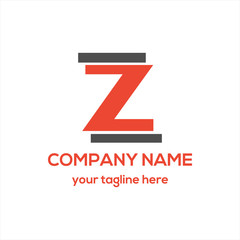 Letter Z Typography Logo Vector