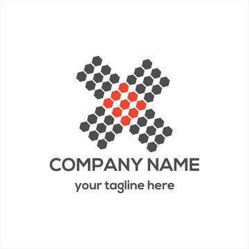 Letter X Typography Logo Vector
