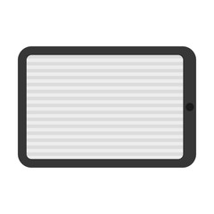 Technology and gadget concept represented by tablet icon. Isolated and flat illustration
