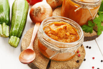 Homemade zucchini puree