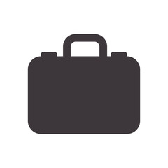 Bag concept represented by suitcase icon. Isolated and flat illustration