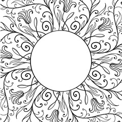 Doodle hand drawn ornament