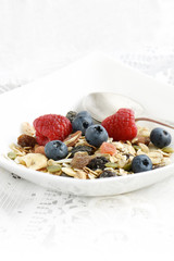 Muesli with soft fruits