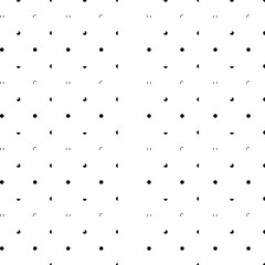 Abstract black circles seamless pattern