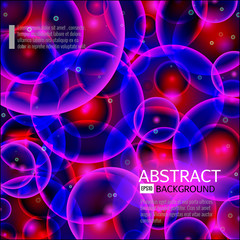 Abstract background. Rose,violet,blue and red cells. Science vector illustration.
