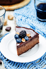 Chocolate hazelnut cake cheesecake