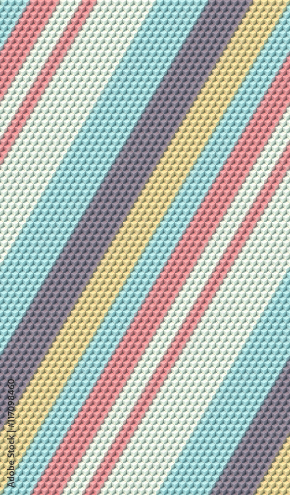 Poster Colored cubes seamless pattern background 3d rendering