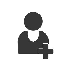 Person and user concept represented by pictogram male icon. Isolated and flat illustration