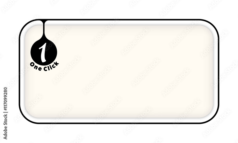 Poster vector simple box to fill your text and the words one click