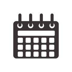 Planner concept represented by calendar icon. Isolated and flat illustration