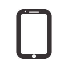 Gadget and technology concept represented by smartphone icon. Isolated and flat illustration