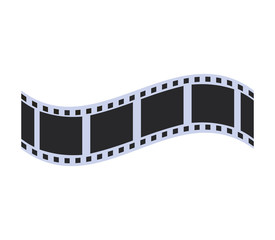 Fototapeta na wymiar Cinema and Movie concept represented by film strip icon. Isolated and flat illustration