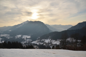 Massif de Chartreuse l'hiver (Isère)