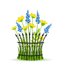 Vector floral background