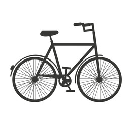 bicycle bike silhouette icon