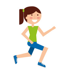 Fototapeta na wymiar person running athlete icon