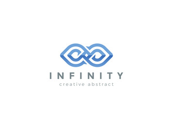 Infinity Logo abstract design vector template