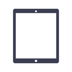 flat design single tablet icon vector illustration