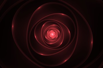 red metal rose