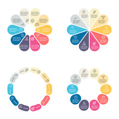 Circular infographics with 10 sections.