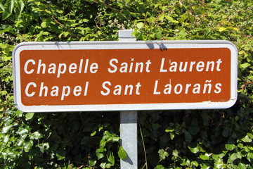 Panneau de a chapelle Saint Laurent à Plouguerneau