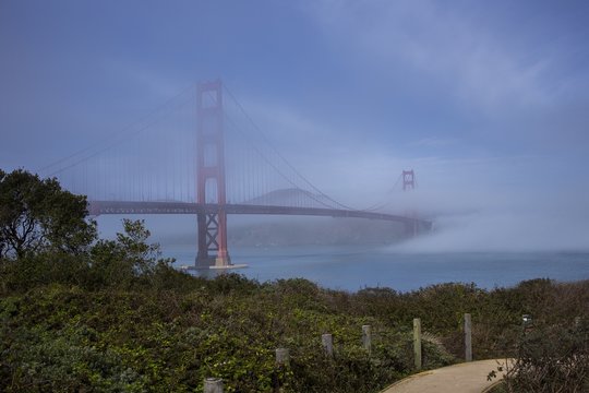 Golden Gate Bridge Over The Mist