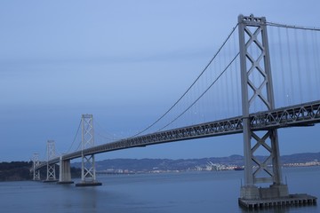 Fototapeta na wymiar Bay Bridge At Sundown, San Francisco