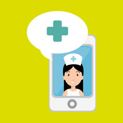 nurse crooss smartphone graphic