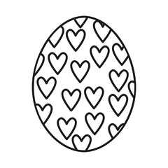 sweet egg paint colorfull isolated icon design