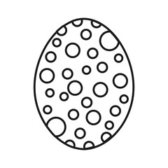 sweet egg paint colorfull isolated icon design