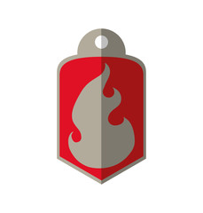 Label and advertising concept represented by tag icon. Isolated and flat illustration