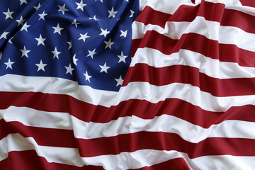 Obraz premium Rippled America flag