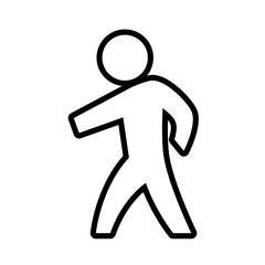 Male person concept represented by pictogram icon. Isolated and flat illustration