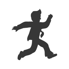 Male person concept represented by businessman icon. Isolated and flat illustration