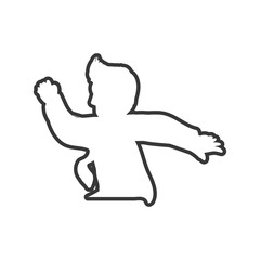 Male person concept represented by businessman icon. Isolated and flat illustration