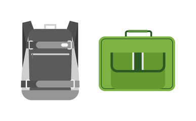 School bags vector isolated