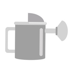 flat design watering can icon vector illustration